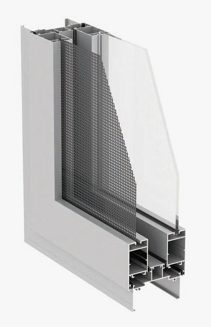 WPC80A integrated casement window with screen